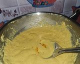 A picture of step 2 of Besan ladoo.