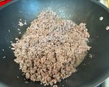 A picture of step 1 of Ground Beef Burrito.