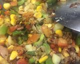 A picture of step 2 of Leftover Veg Fried Rice.