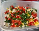 Une image de l'étape 7 de Noix de Saint Jacques aux tomates, ananas et coriandre.