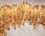 A picture of step 2 of Gamberoni al forno.
