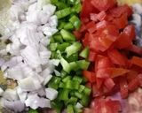 वेज चीज़ ब्रूशेटा (Veg Cheese Bruschetta recipe in hindi) रेसिपी चरण 3 फोटो