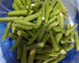 Foto langkah ke 1 dari resep Tumis kacang panjang dan tempe.