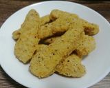 A picture of step 3 of Air-Fried Lemon Chicken Strips.