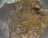 A picture of step 4 of Kareley Gosht.