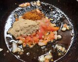 A picture of step 2 of Masala Matar Chaat.