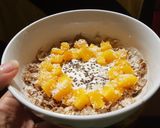 Foto del paso 8 de la receta Desayuno saludable fit de yogur y melocotón. Recetas saludables para diabetes