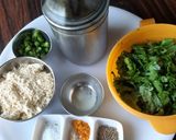 हरियाली पकोडा (hariyali pakoda recipe in marathi) रेसिपी स्टेप 1 फोटो 