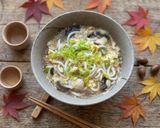 Une image de l'étape 6 de Soupe de nouilles Udon aux œufs et aux champignons de Paris.