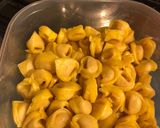 A picture of step 2 of Tortellini with Basil Pesto.