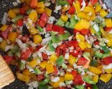 Foto del paso 2 de la receta: Tallarines con pimiento 3 colores y bacon