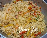 A picture of step 3 of Chowmein.