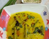 A picture of step 10 of Drumstick Kadhi.