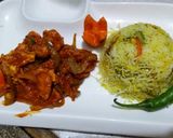 A picture of step 1 of #Chicken jelfrezzi#egg fried rice.