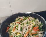A picture of step 2 of Vegetable spring rolls🤞☺️.