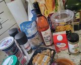 A picture of step 1 of Seafood Rose` penne pasta.