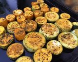Une image de l'étape 5 de Courgettes tricolores grillées aux épices et origan (recette plancha).