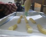 A picture of step 3 of Churros with chocolate dip.