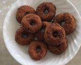A picture of step 5 of Eggless doughnuts.