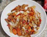 Foto langkah ke 3 dari resep Oseng Tempe dan Sayuran dgn Bumbu Pangsit Le Gino.