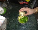 A picture of step 2 of Kairi Mint Jaggery Chutney.