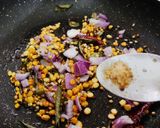 A picture of step 2 of Kadlebele Chana dal chutney.