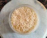 A picture of step 1 of Satrangi layered veg Biryani.