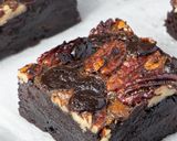 Hình bước làm 5 của món Brownies Hồ Đào Đường Nâu - Pecan Pie Brownies