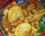 A picture of step 8 of Boondi papri chaat.