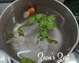 A picture of step 1 of Fresh Galangal and Tulsi Chai.