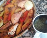 Foto del paso 8 de la receta: Pollo al horno con papa y batata~