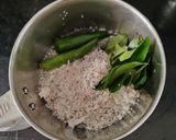 A picture of step 3 of Beetroot pachadi.
