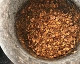 A picture of step 3 of Walnut dukkah.