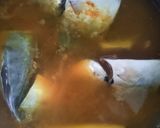 Gambar langkah 7 resipi Asam Pedas Ubi Keladi Bersama Ikan Selar.