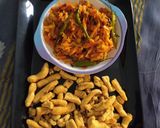 A picture of step 6 of Raw papaya sambharo.