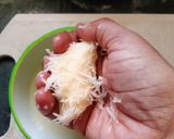 A picture of step 4 of Rice bread roll(leftover rice).