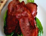 A picture of step 4 of My Bacon & poached Egg Toast. 😁.