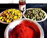 A picture of step 2 of Gumberry Raw Mango Pickle - Gunda Kairi Aachar - Lasoda Kairi Aachar.