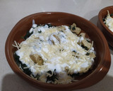 Foto del paso 3 de la receta: Espinacas gratinadas con pollo