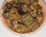 A picture of step 4 of Masala lady finger.