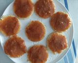 Une image de l'étape 4 de Biscuits pêche chocolat.