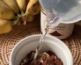 รูปขั้นตอนการทำที่ 2 ของ Protein chocolate sauce with banana baked