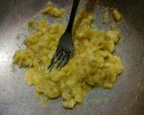 A picture of step 1 of No Bake Banana Peanut Butter Cookies.