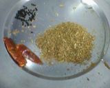 A picture of step 1 of Coconut gatta curry.