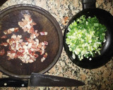 Foto del paso 3 de la receta: Papas fritas con salsa de cheddar, panceta y cebolla de verdeo