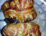 Baconbe tekert, túrós sertésszelet recept fázis 5 fotója
