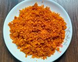 A picture of step 4 of Dry coconut chatani.