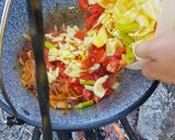 Lecsó (bográcsban) recept fázis 1 fotója