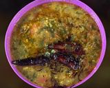 A picture of step 9 of Dal Palak.
