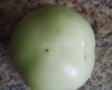 A picture of step 1 of Green tomato chutney.